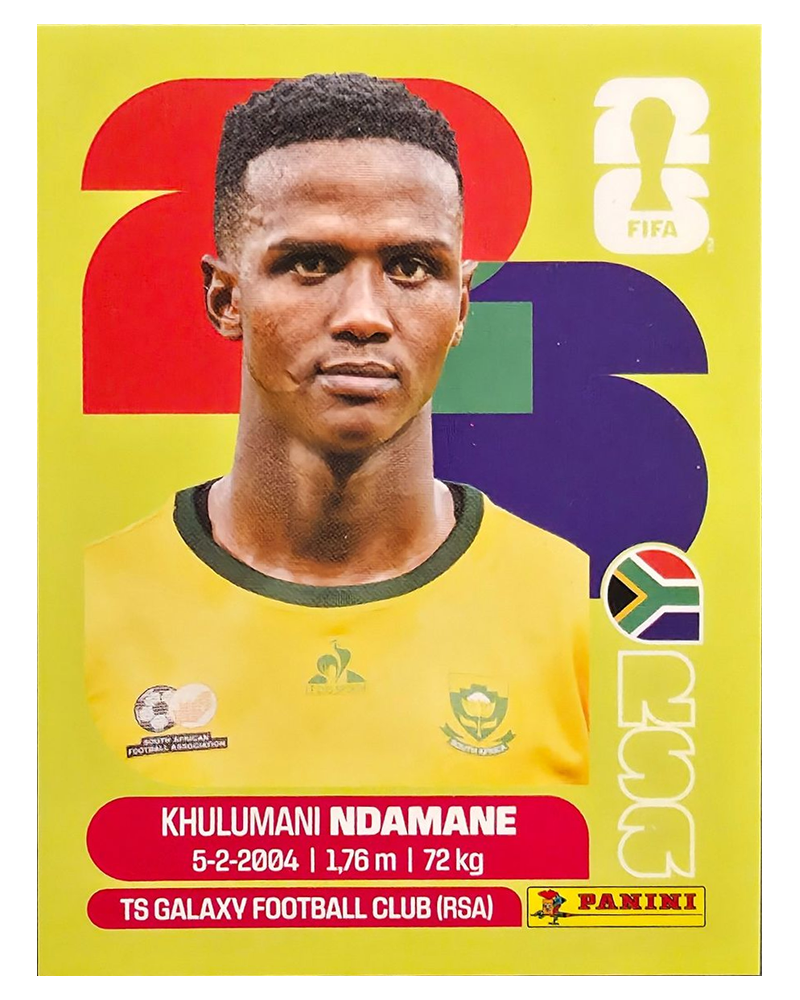 Panini FIFA WM 2026 United - RSA 7 - Khulumani Ndamane