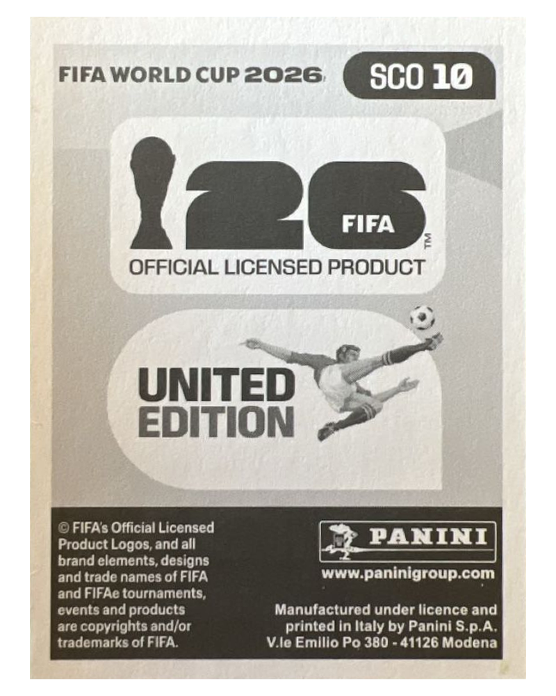 Panini FIFA WM 2026 United - SCO 10 - Grant Hanley