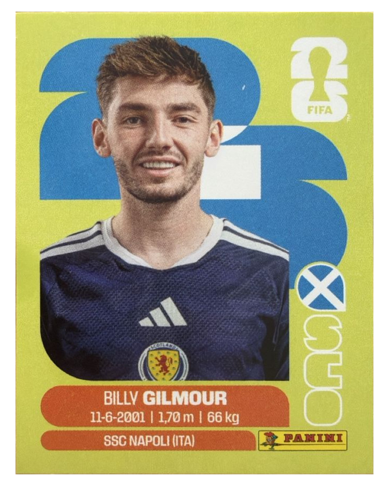 Panini FIFA WM 2026 United - SCO 12 - Billy Gilmour