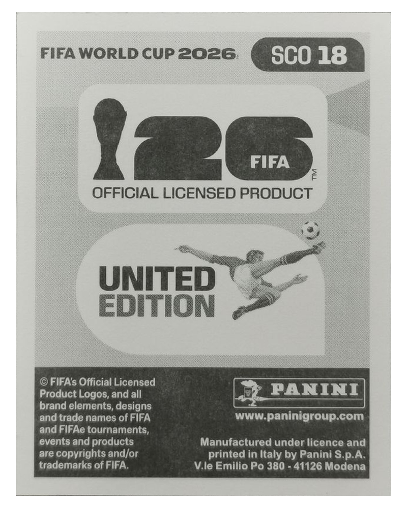Panini FIFA WM 2026 United - SCO 18 - Lyndon Dykes