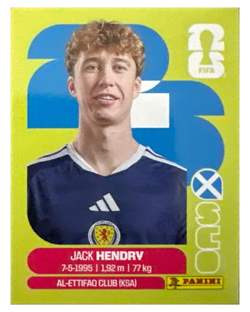 Panini FIFA WM 2026 United - SCO 3 - Jack Hendry