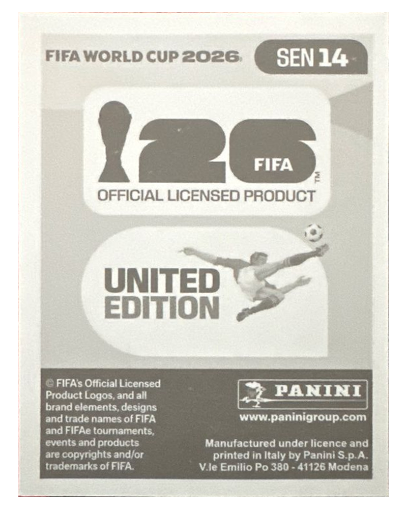 Panini FIFA WM 2026 United - SEN 14 - Lamine Camara