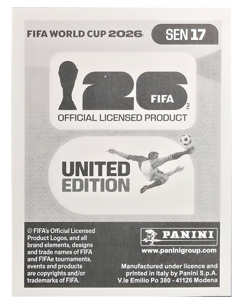 Panini FIFA WM 2026 United - SEN 17 - Boulaye Dia