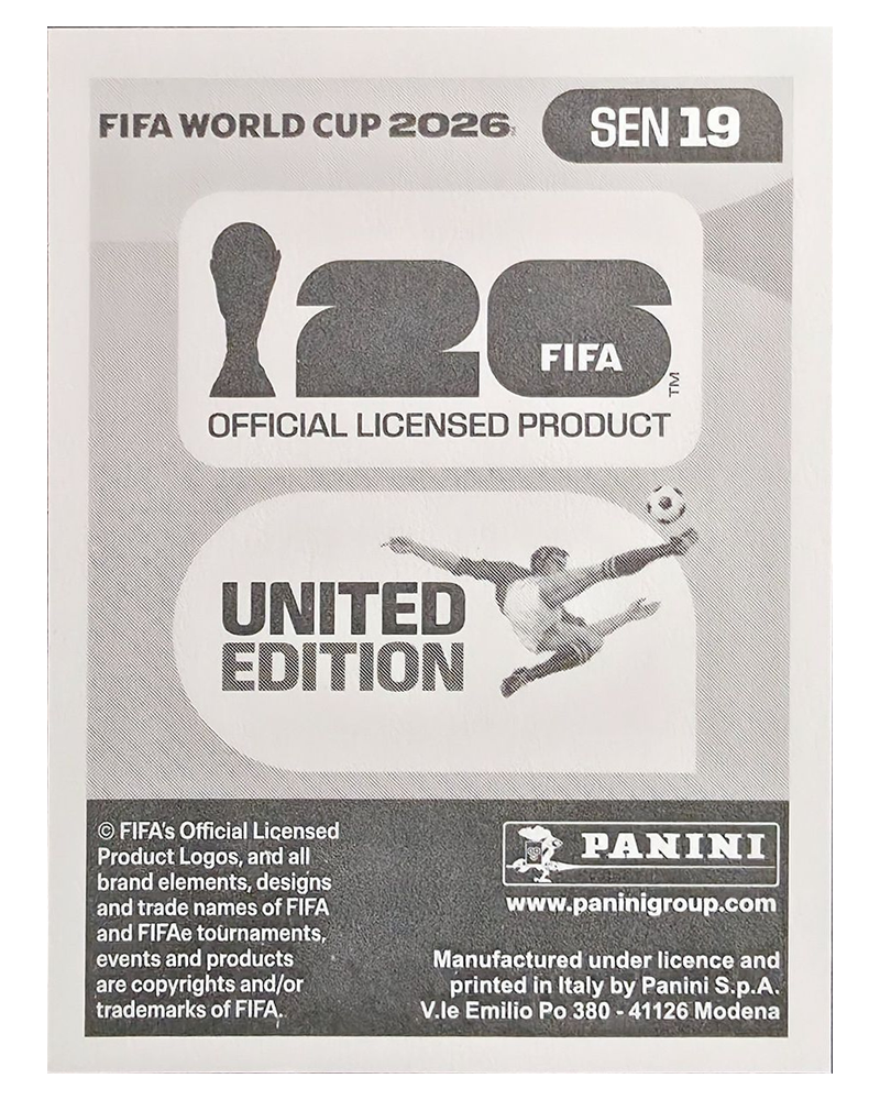 Panini FIFA WM 2026 United - SEN 19 - Nicolas Jackson