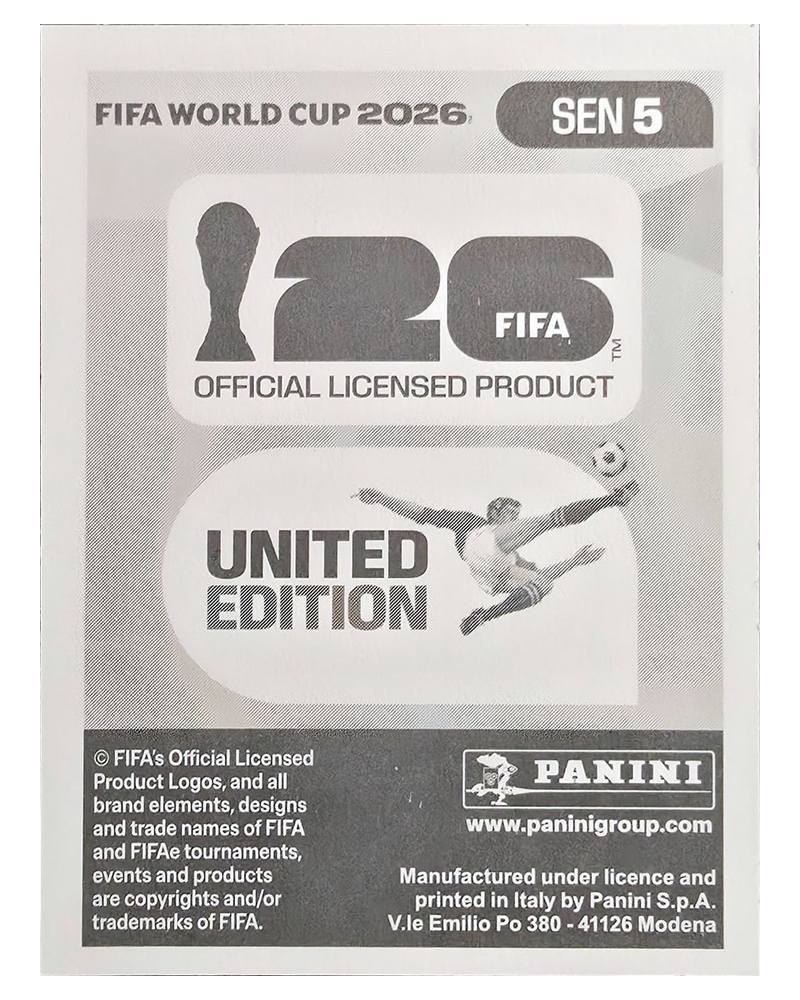 Panini FIFA WM 2026 United - SEN 5 - Abdoulaye Seck