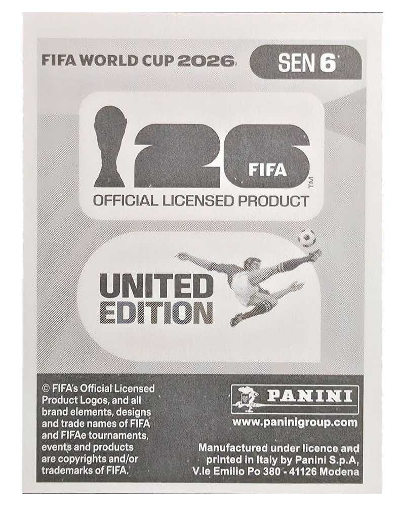 Panini FIFA WM 2026 United - SEN 6 - Ismail Jakobs