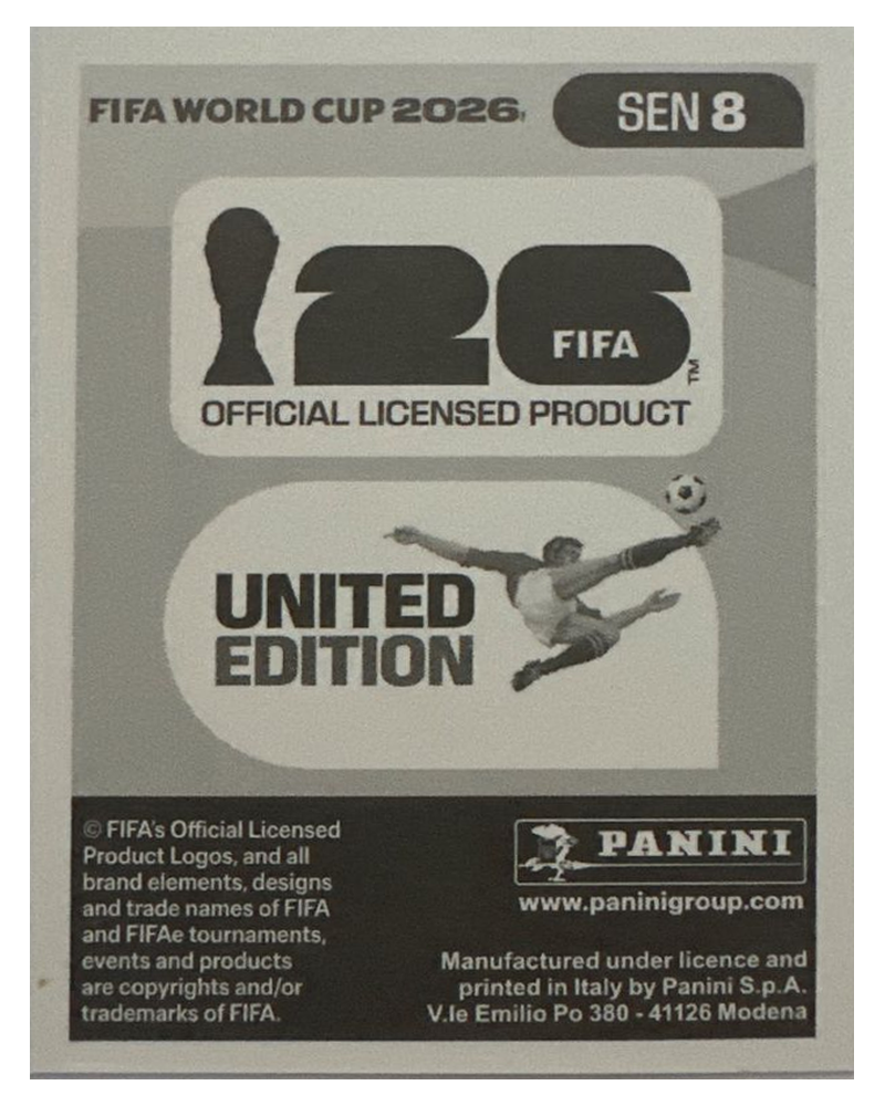 Panini FIFA WM 2026 United - SEN 8 - Kalidou Koulibaly