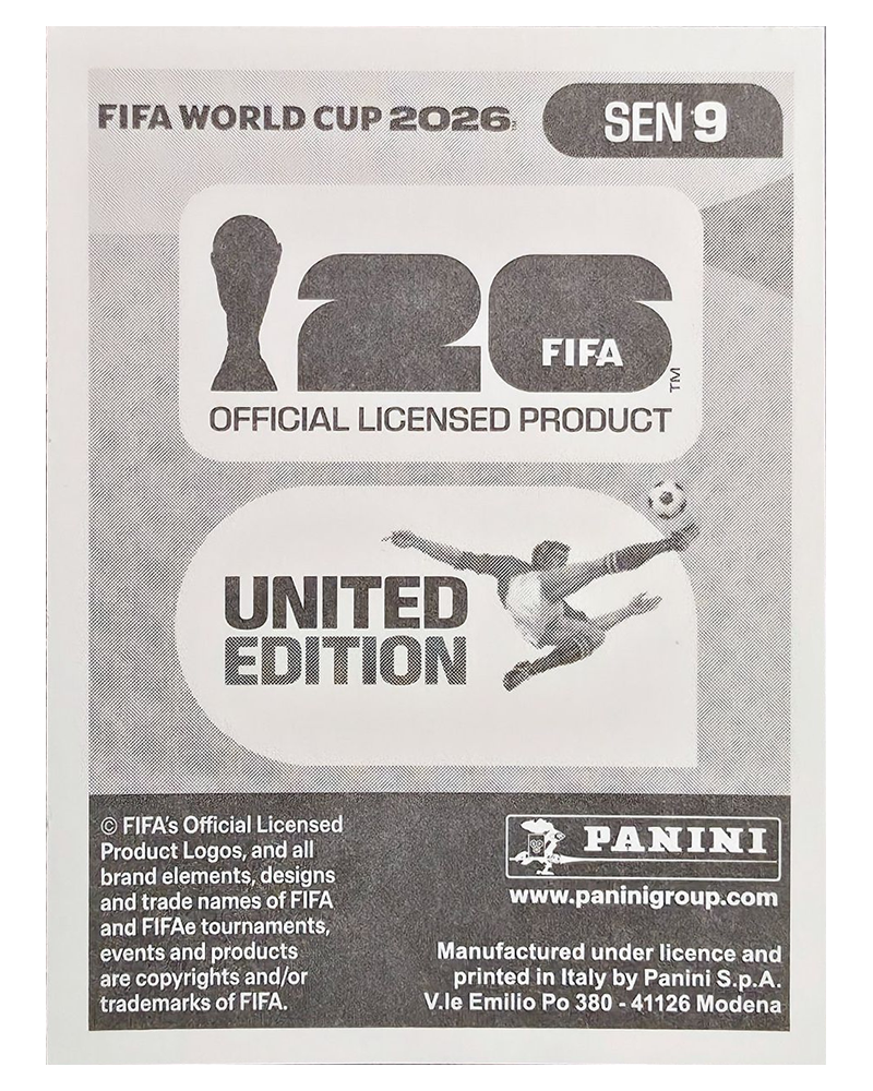 Panini FIFA WM 2026 United - SEN 9 - Idrissa Gana Gueye