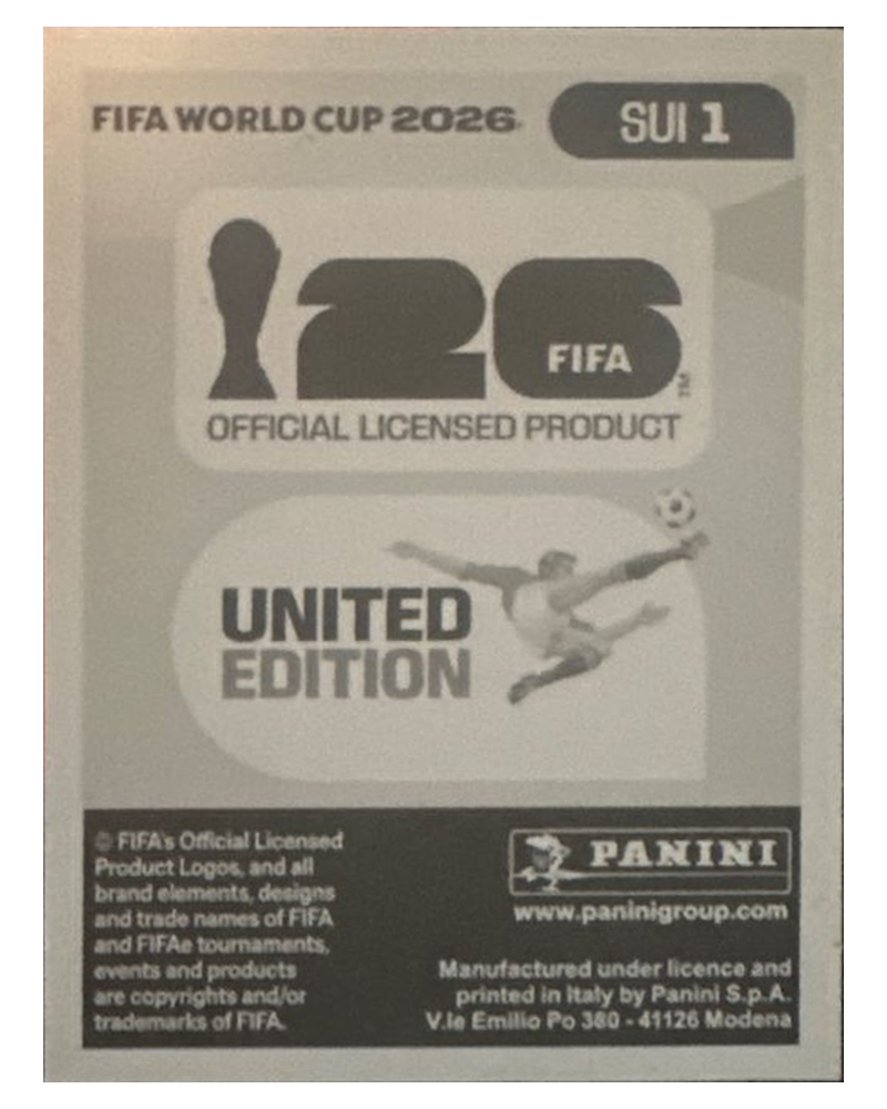 Panini FIFA WM 2026 United - SUI 1 - Team Logo
