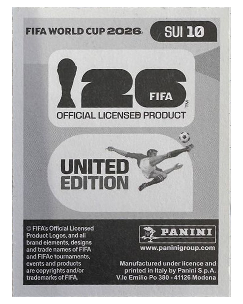 Panini FIFA WM 2026 United - SUI 10 - Denis Zakaria