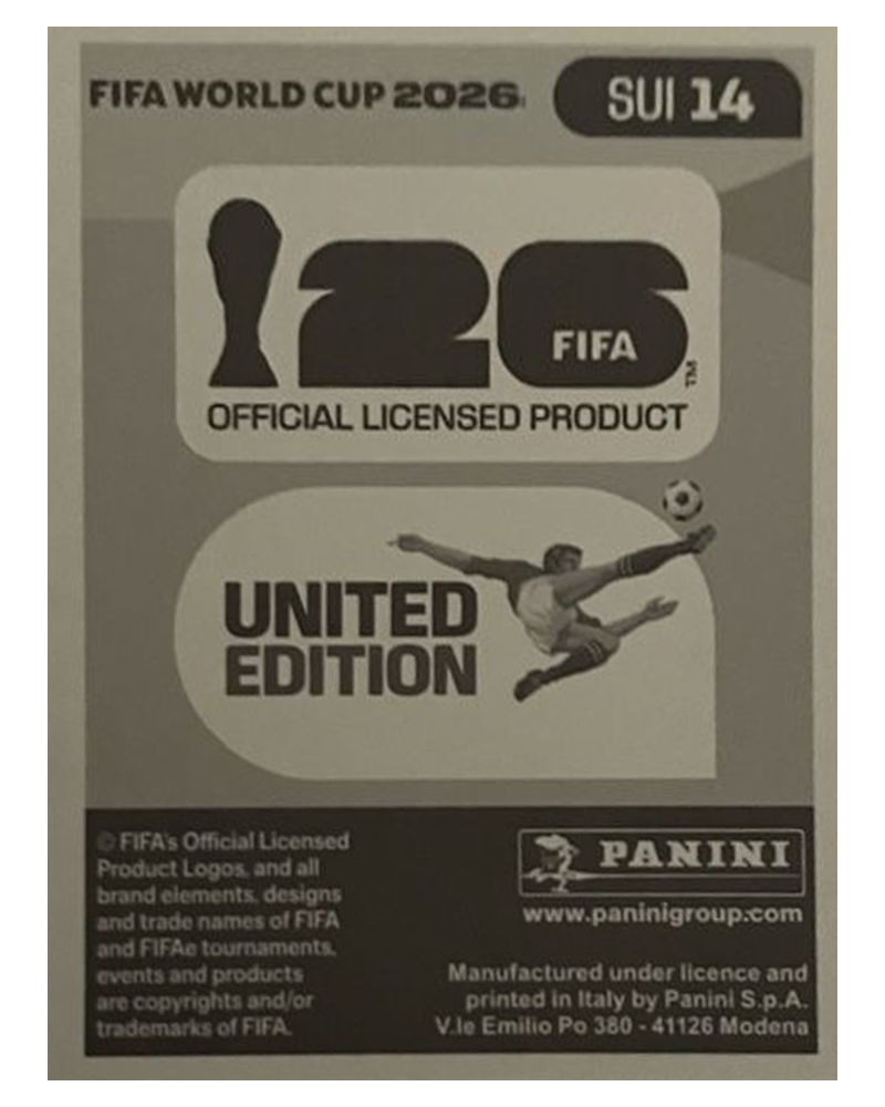 Panini FIFA WM 2026 United - SUI 14 - Ardon Jashari