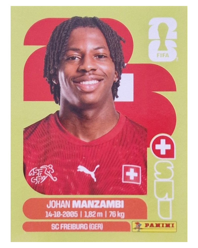 Panini FIFA WM 2026 United - SUI 15 - Johan Manzambi
