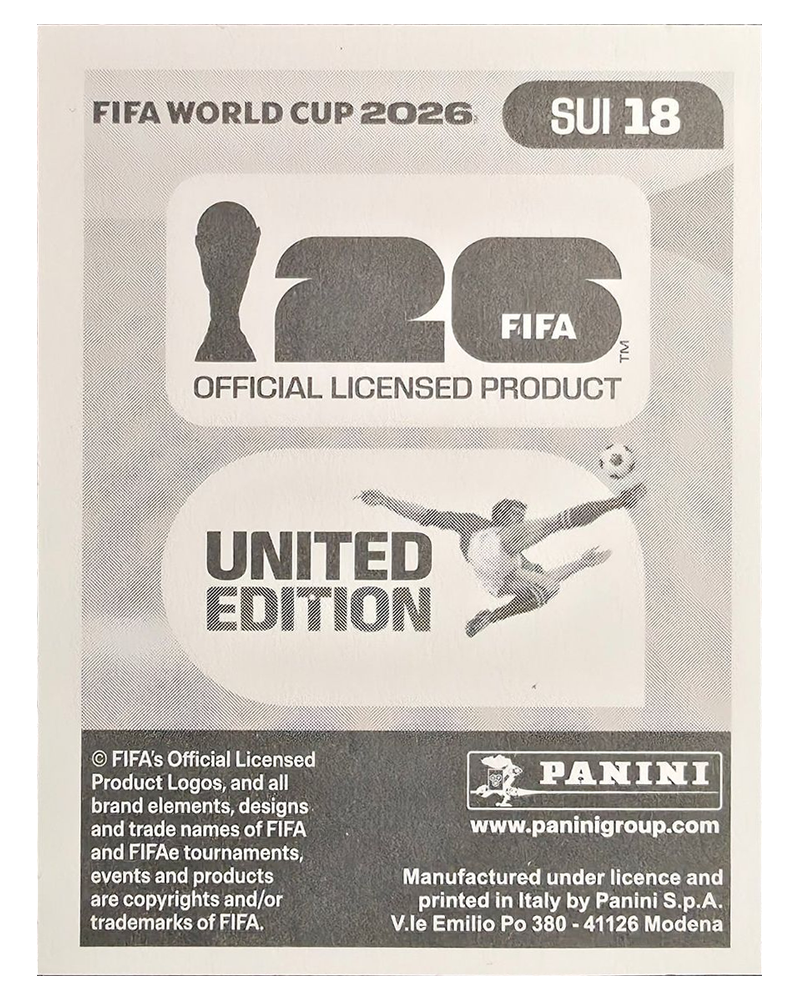 Panini FIFA WM 2026 United - SUI 18 - Ruben Vargas