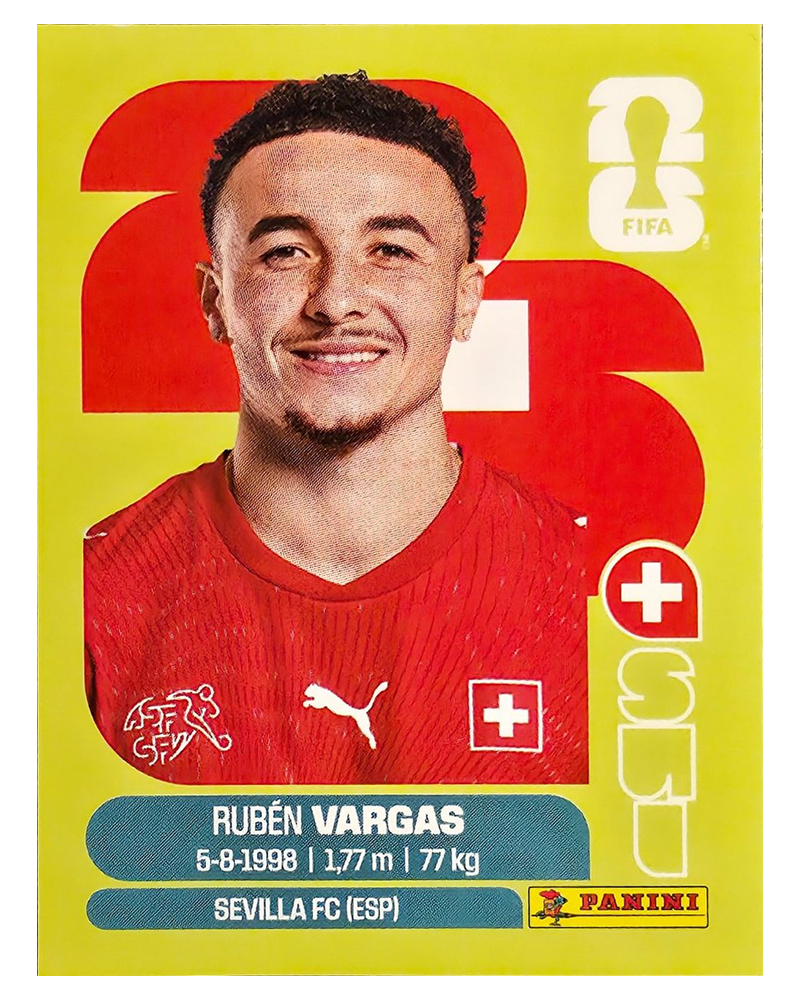Panini FIFA WM 2026 United - SUI 18 - Ruben Vargas