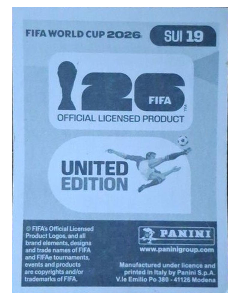 Panini FIFA WM 2026 United - SUI 19 - Dan Ndoye