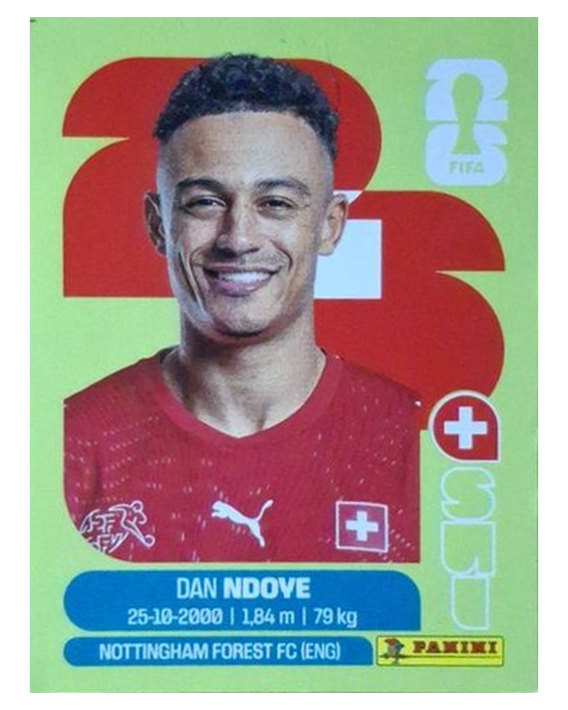 Panini FIFA WM 2026 United - SUI 19 - Dan Ndoye