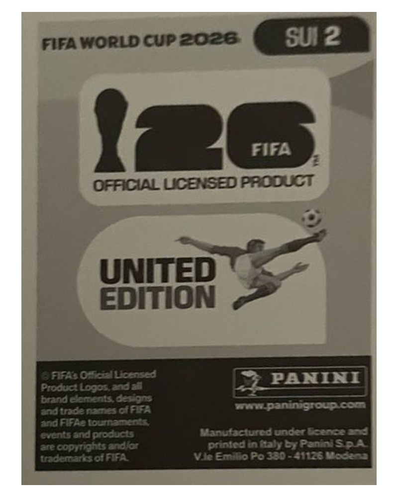 Panini FIFA WM 2026 United - SUI 2 - Gregor Kobel