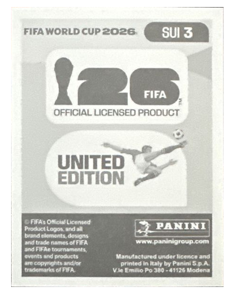 Panini FIFA WM 2026 United - SUI 3 - Yvon Mvogo