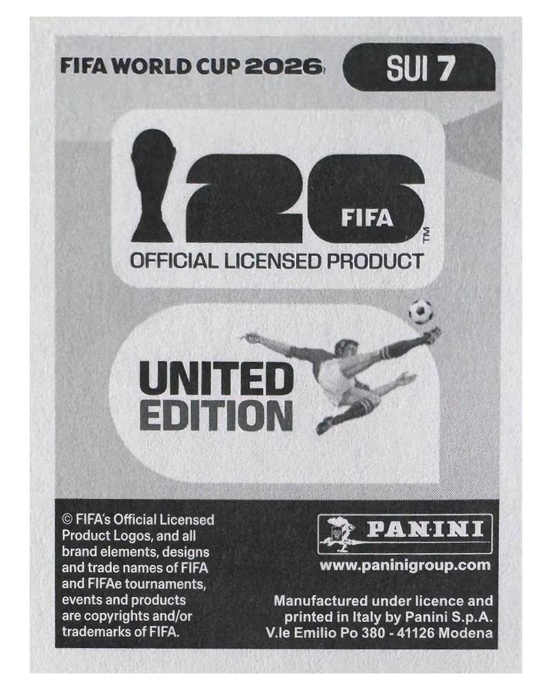 Panini FIFA WM 2026 United - SUI 7 - Aurèle Amenda