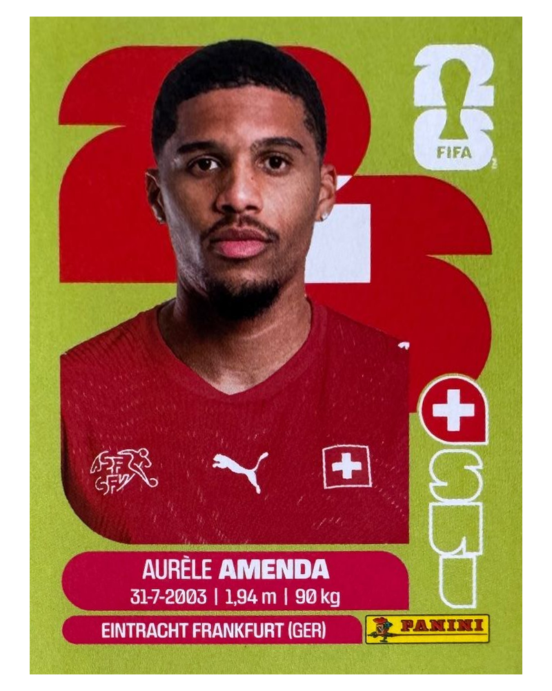 Panini FIFA WM 2026 United - SUI 7 - Aurèle Amenda