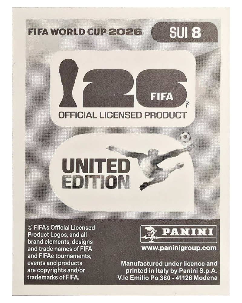 Panini FIFA WM 2026 United - SUI 8 - Silvan Widmer