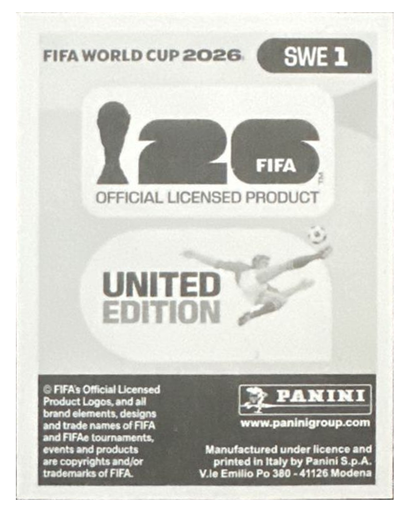 Panini FIFA WM 2026 United - SWE 1 - Team Logo