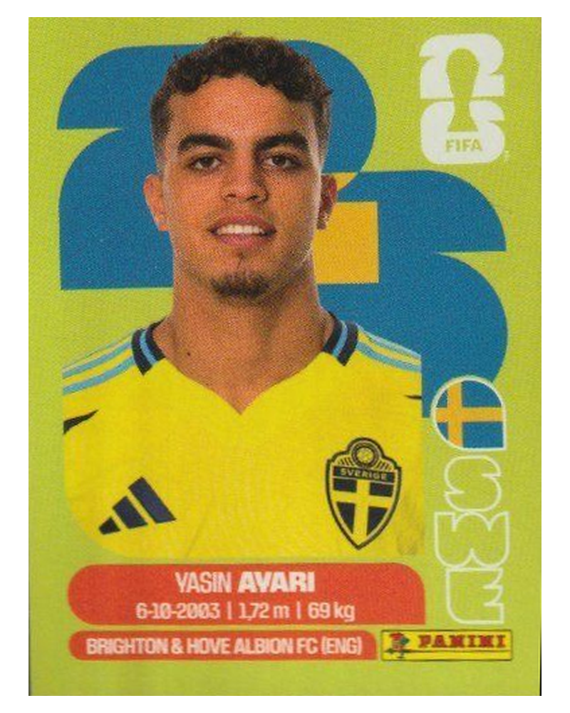 Panini FIFA WM 2026 United - SWE 11 - Yasin Ayari