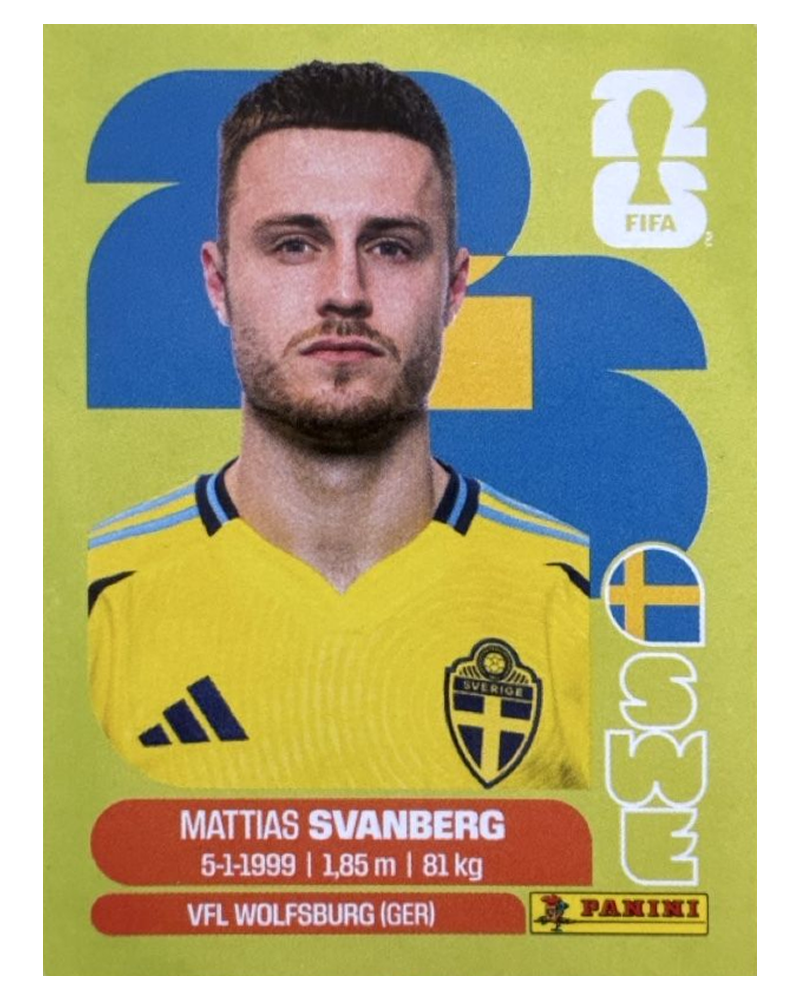 Panini FIFA WM 2026 United - SWE 12 - Mattias Svanberg