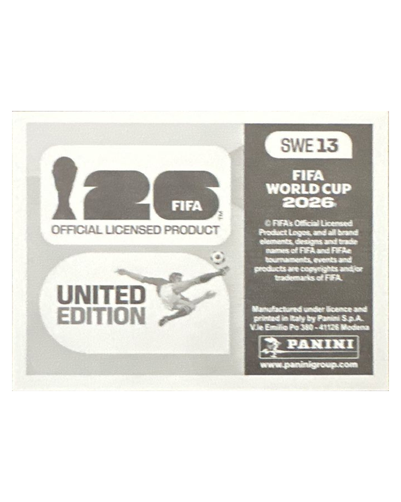 Panini FIFA WM 2026 United - SWE 13 - Team Photo
