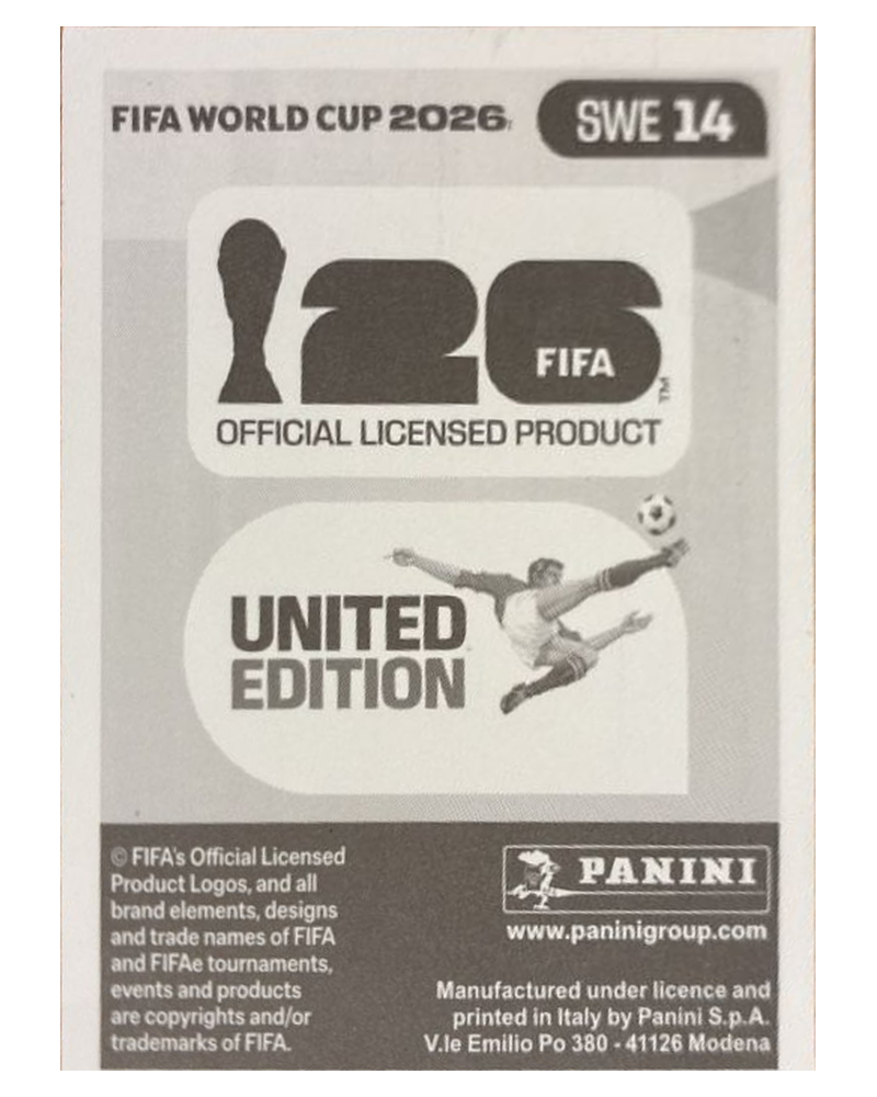 Panini FIFA WM 2026 United - SWE 14 - Daniel Svensson