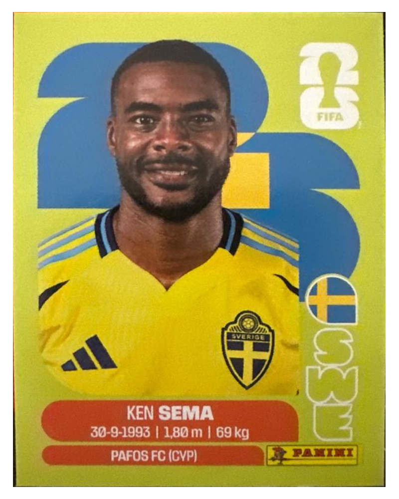 Panini FIFA WM 2026 United - SWE 15 - Ken Sema