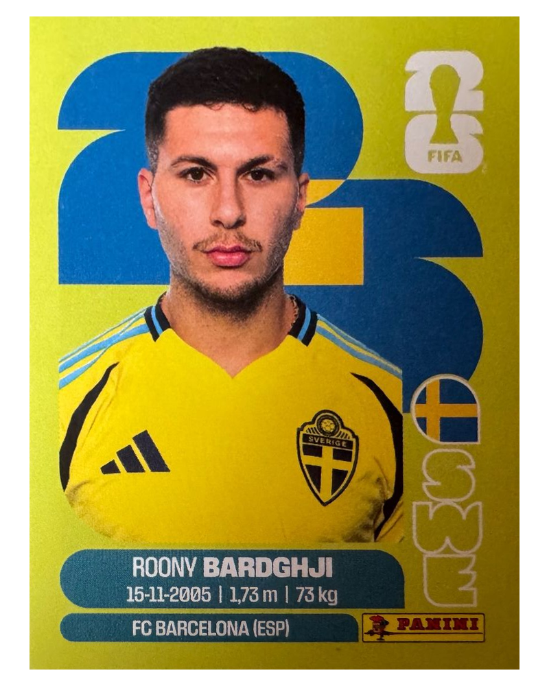 Panini FIFA WM 2026 United - SWE 16 - Roony Bardghji