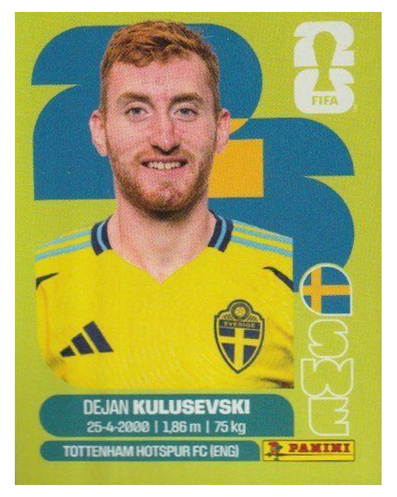 Panini FIFA WM 2026 United - SWE 17 - Dejan Kulusevski