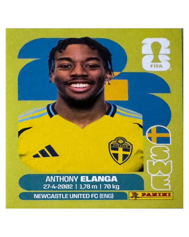 Panini FIFA WM 2026 United - SWE 18 - Anthony Elanga