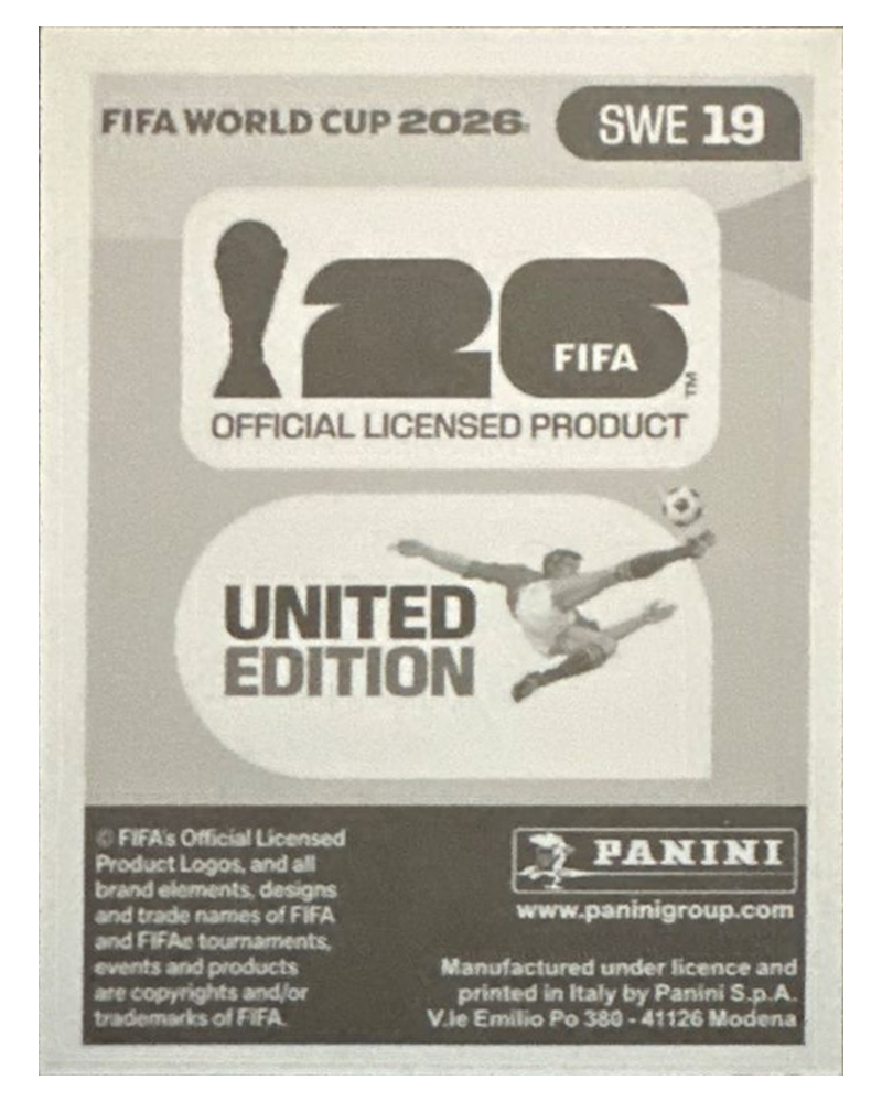 Panini FIFA WM 2026 United - SWE 19 - Alexander Isak