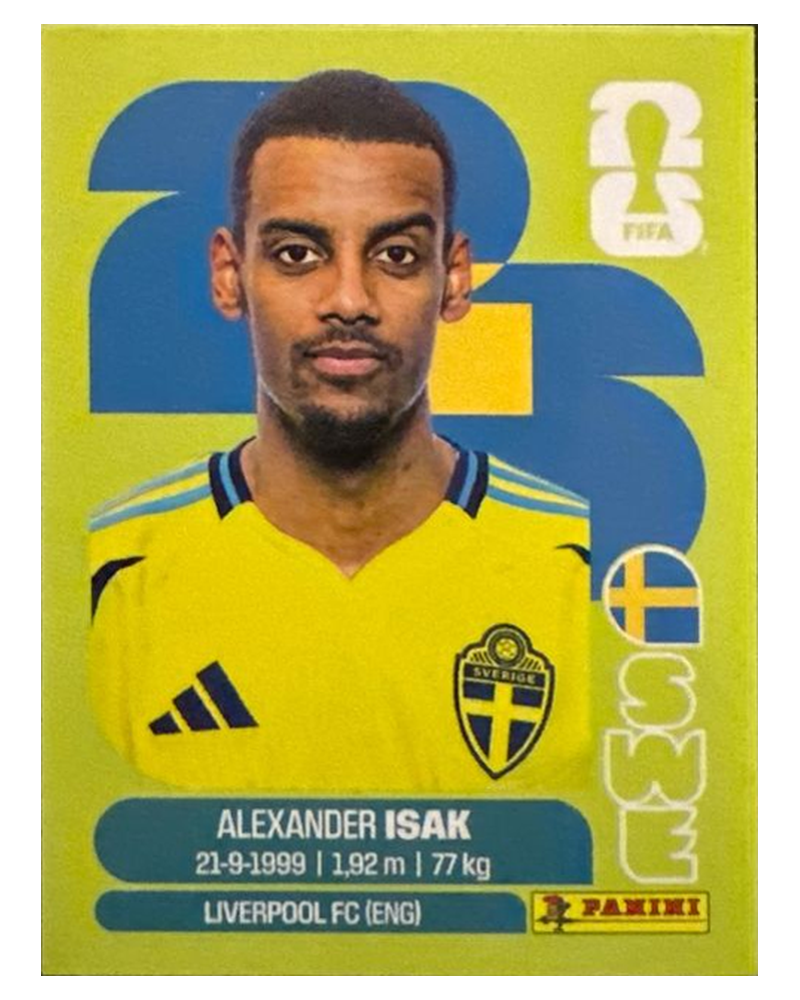 Panini FIFA WM 2026 United - SWE 19 - Alexander Isak