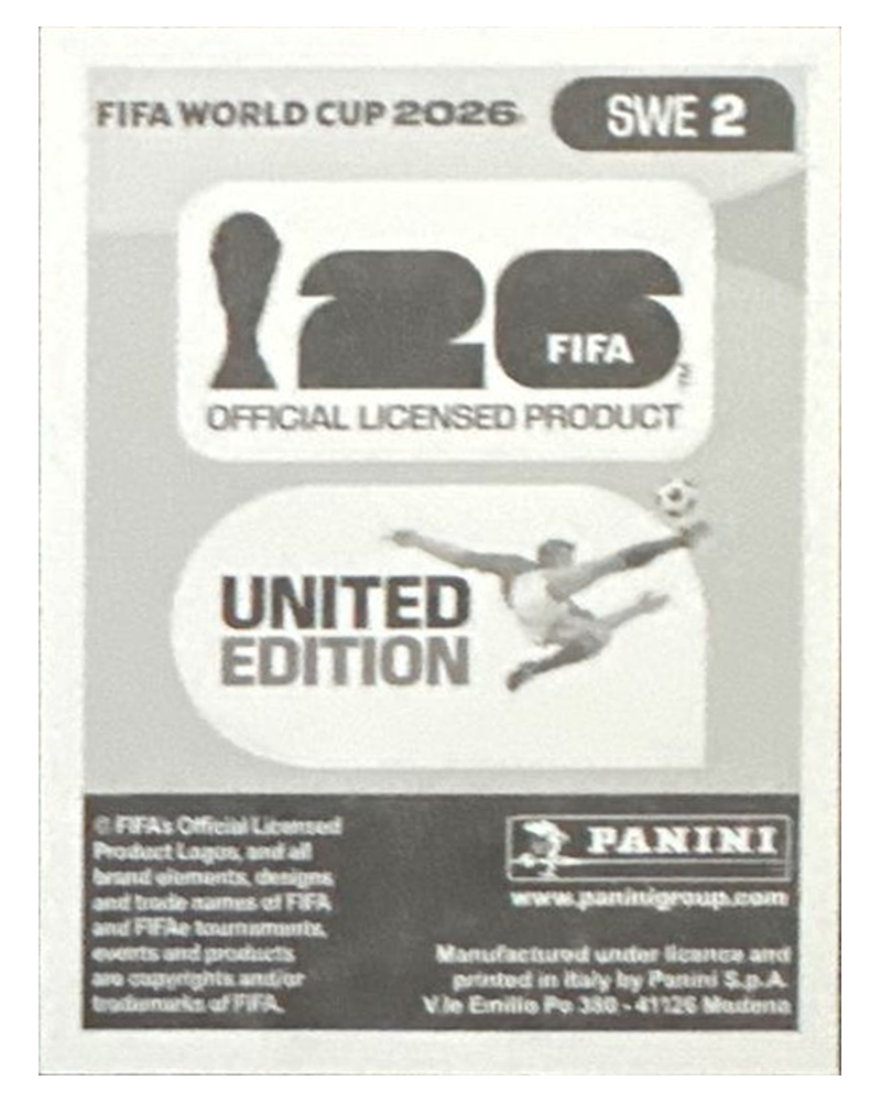 Panini FIFA WM 2026 United - SWE 2 - Victor Johansson