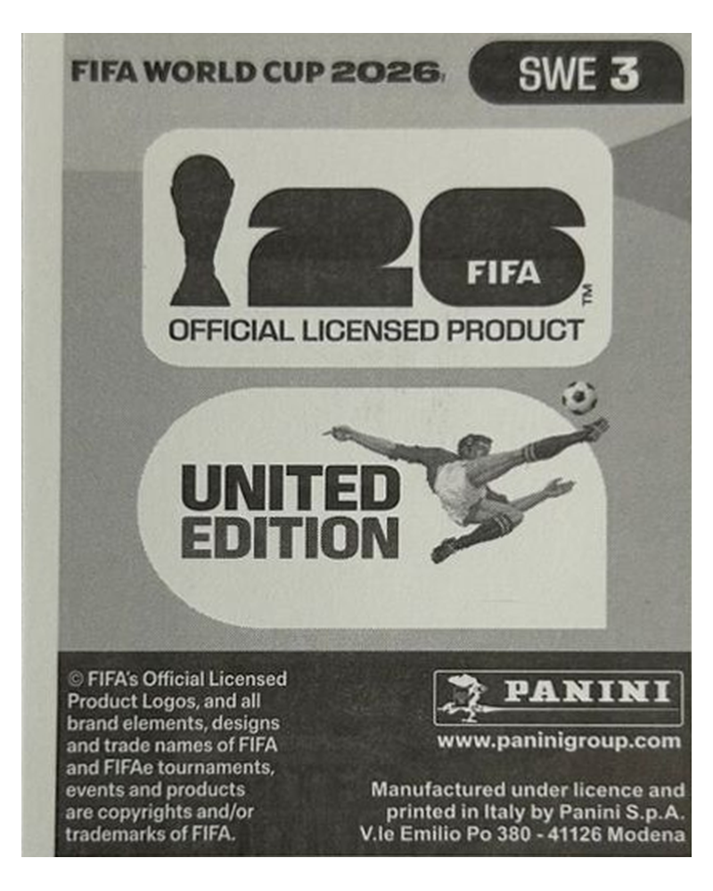 Panini FIFA WM 2026 United - SWE 3 - Isak Hien