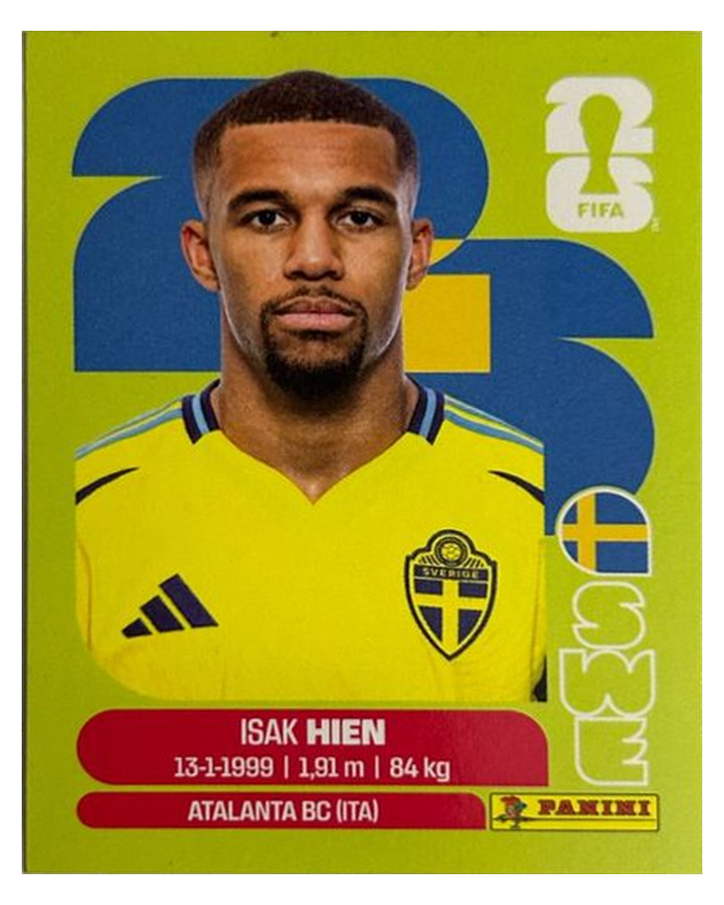 Panini FIFA WM 2026 United - SWE 3 - Isak Hien