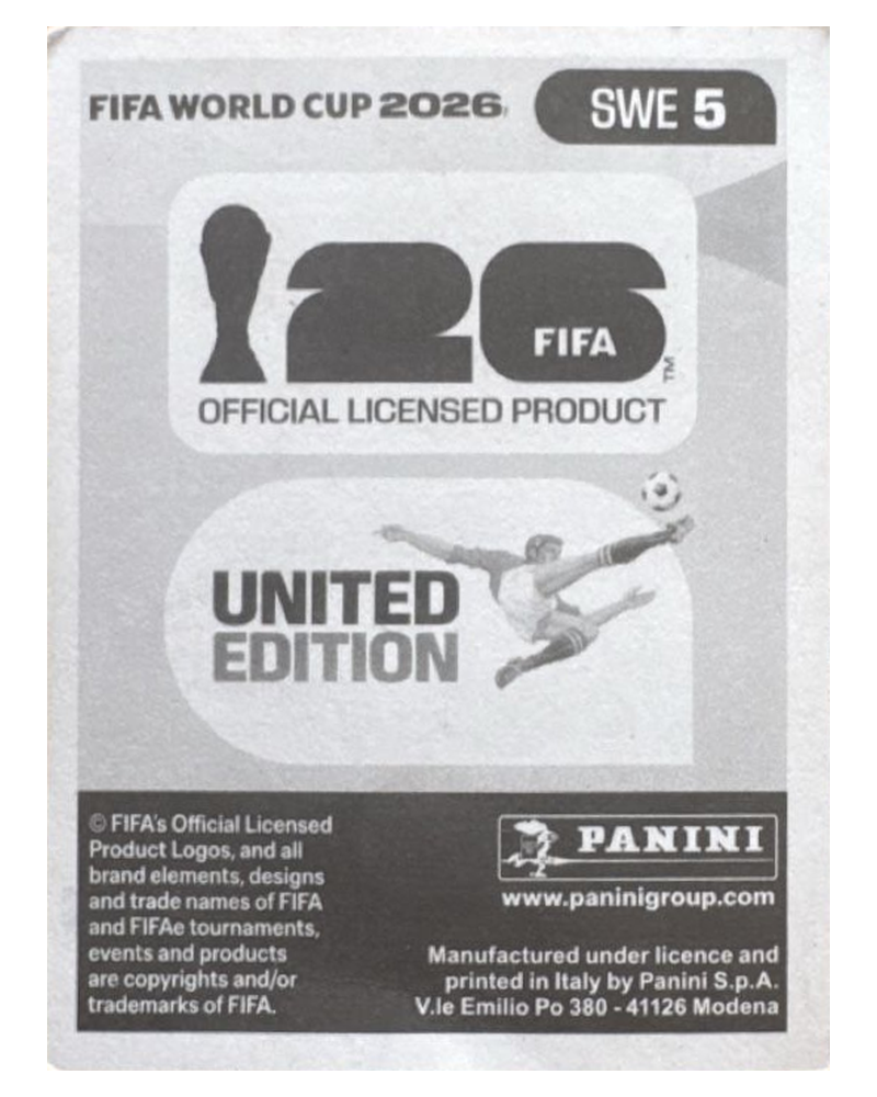 Panini FIFA WM 2026 United - SWE 5 - Emil Holm
