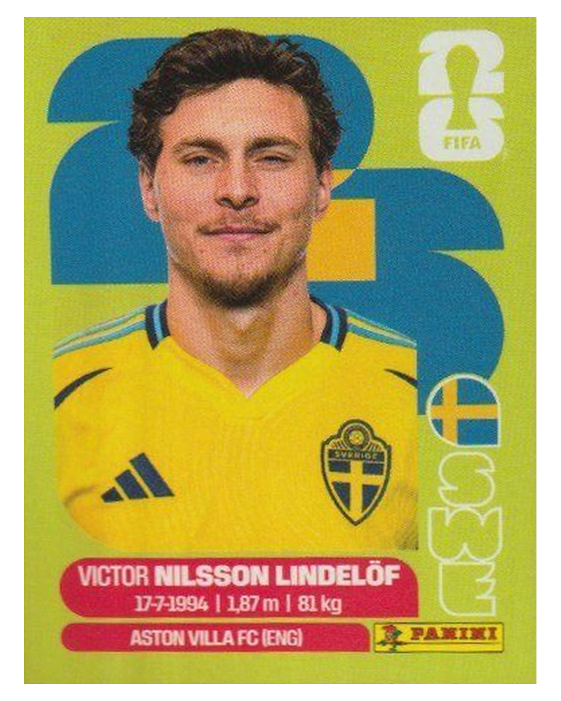 Panini FIFA WM 2026 United - SWE 6 - Victor Nilsson Lindelöf