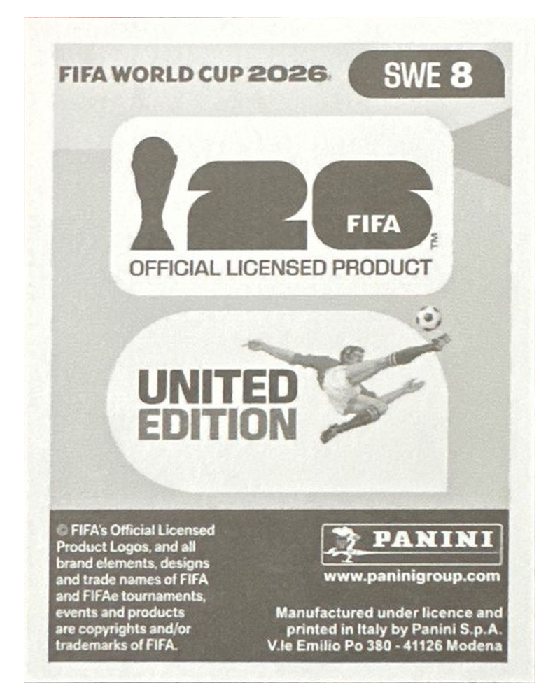 Panini FIFA WM 2026 United - SWE 8 - Lucas Bergvall