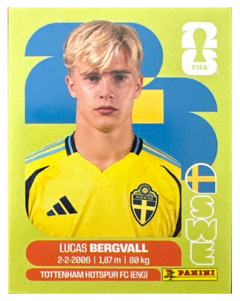 Panini FIFA WM 2026 United - SWE 8 - Lucas Bergvall