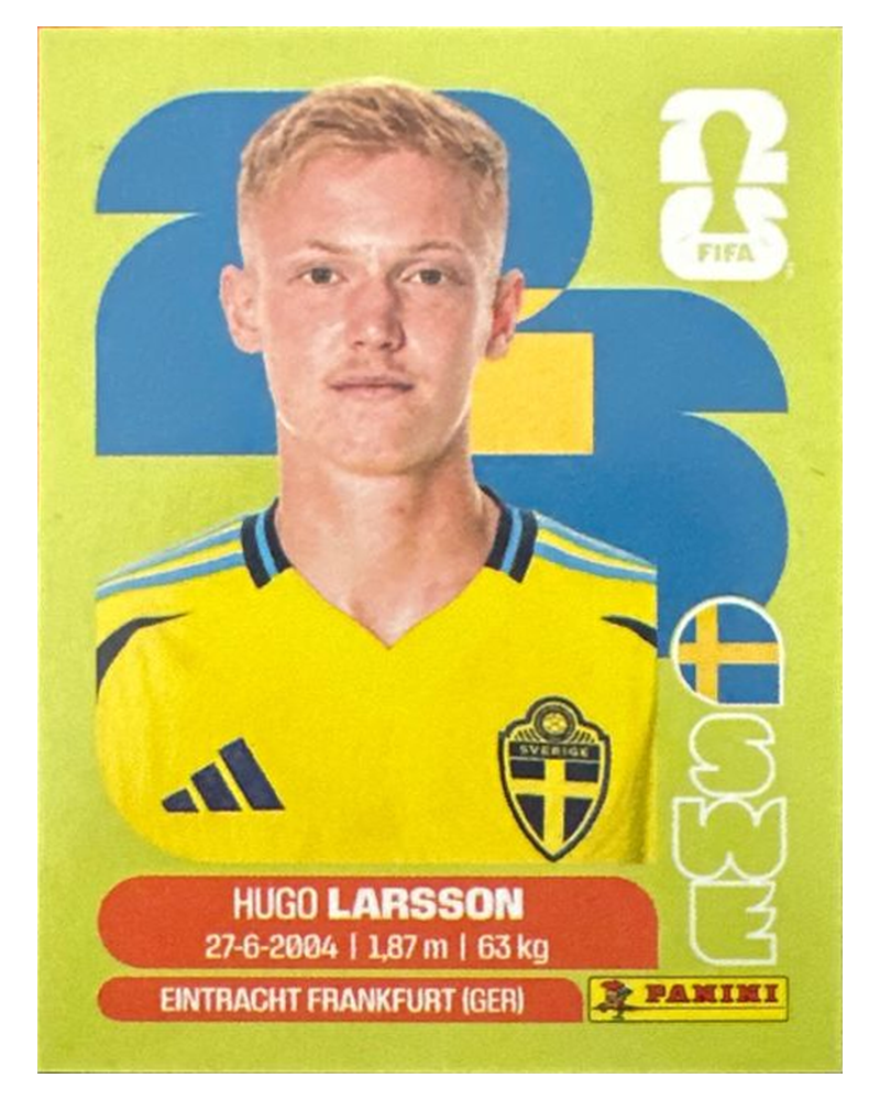 Panini FIFA WM 2026 United - SWE 9 - Hugo Larsson