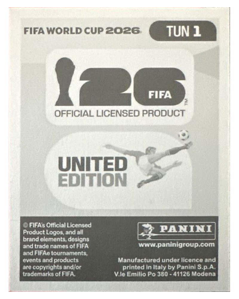 Panini FIFA WM 2026 United - TUN 1 - Team Logo