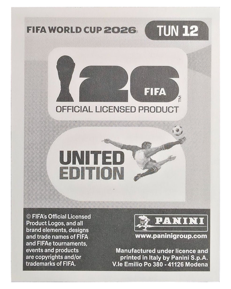Panini FIFA WM 2026 United - TUN 12 - Mohamed Ali Ben Romdhane