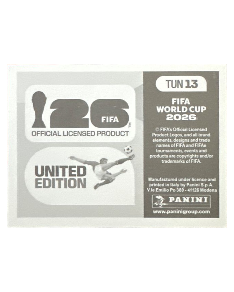 Panini FIFA WM 2026 United - TUN 13 - Team Photo