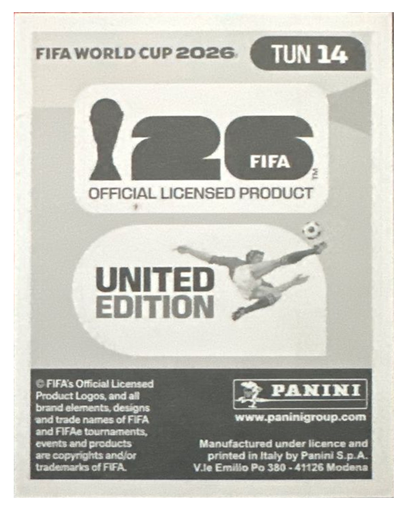 Panini FIFA WM 2026 United - TUN 14 - Hannibal Mejbri