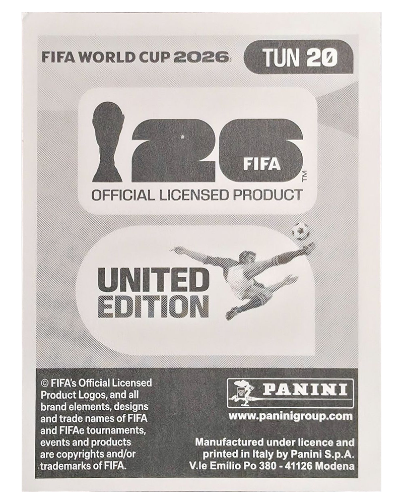 Panini FIFA WM 2026 United - TUN 20 - Naim Sliti