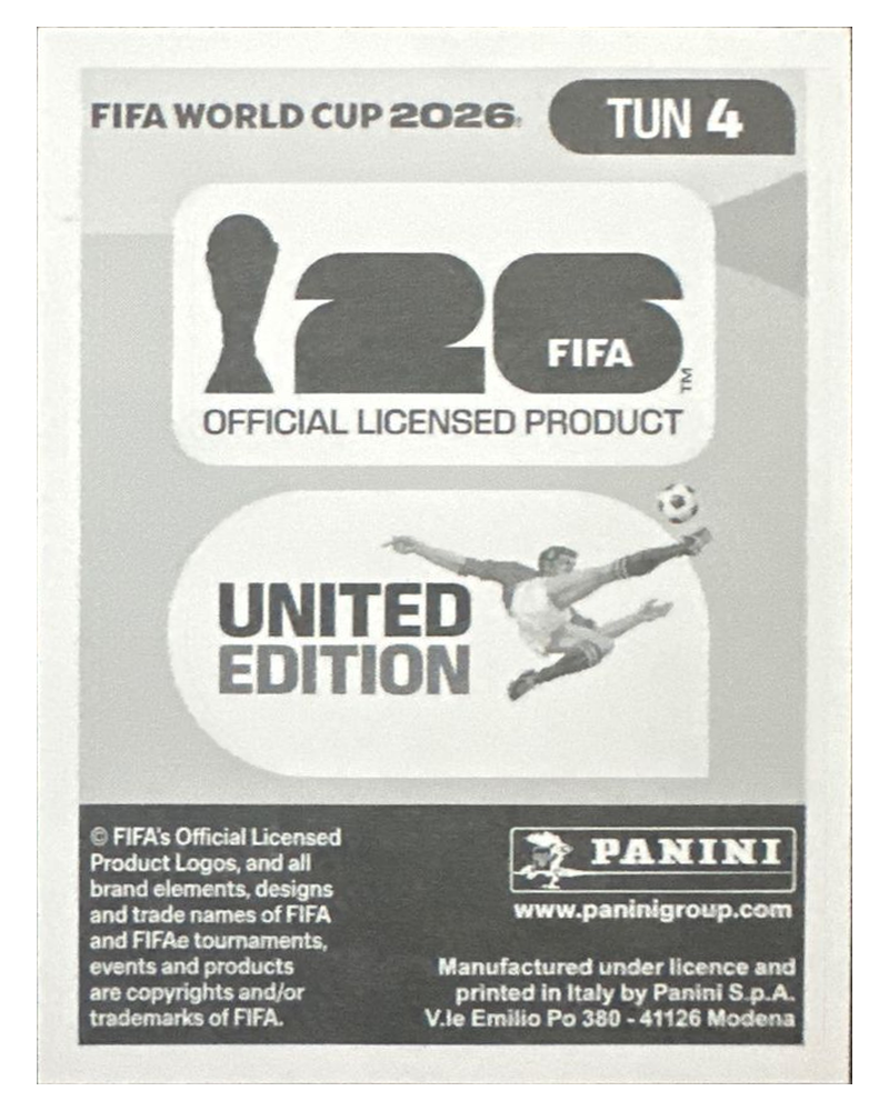 Panini FIFA WM 2026 United - TUN 4 - Yan Valery